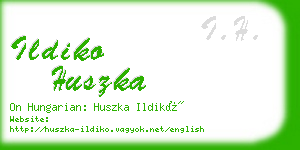 ildiko huszka business card